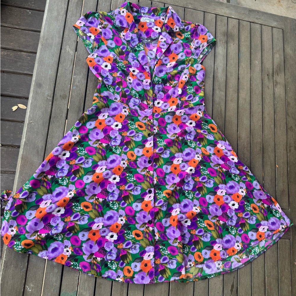 Floral Purple Dress